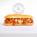 Double Chicken Parm with Spicy Giardiniera Sandwich