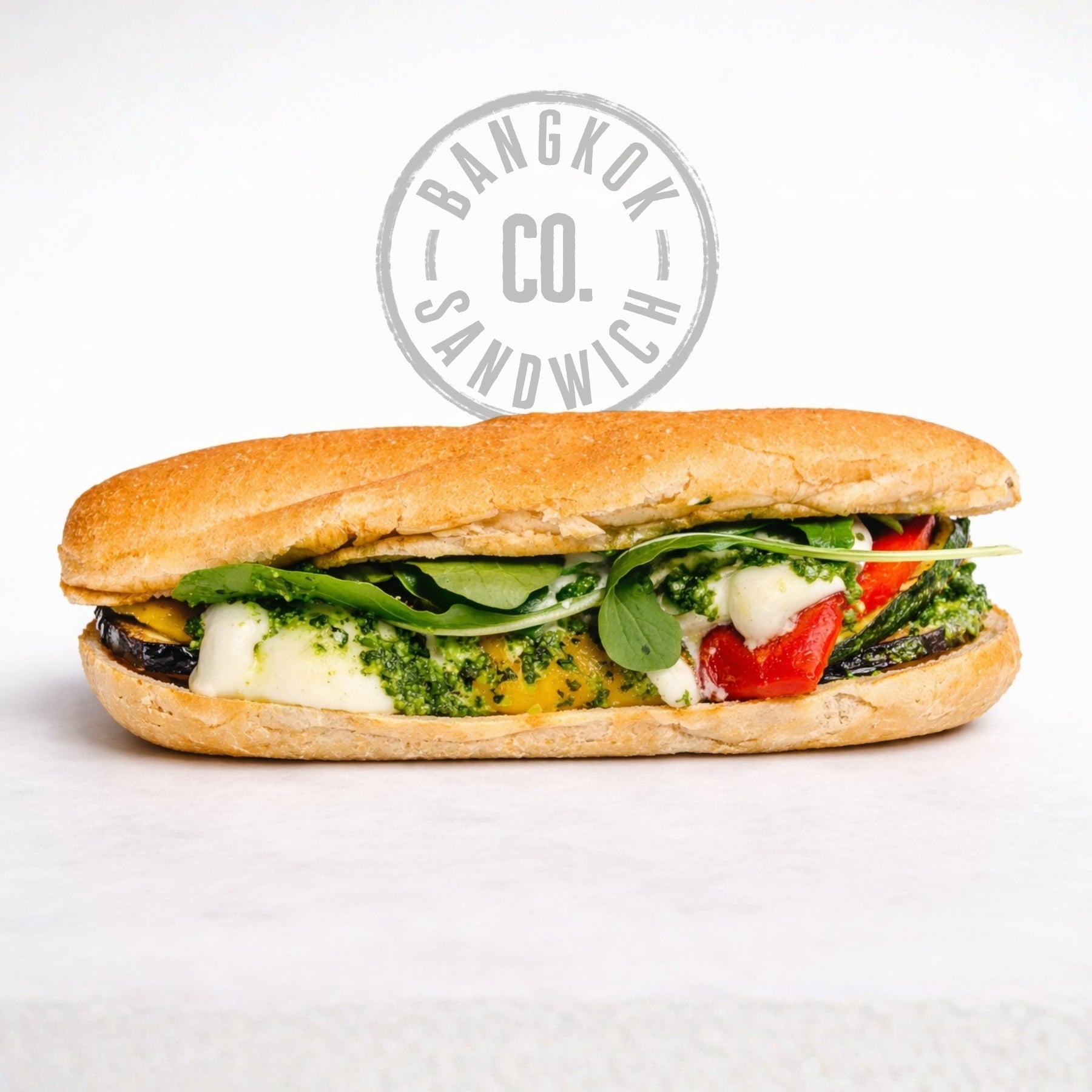 Grilled Eggplant Burrata Panini Sandwich
